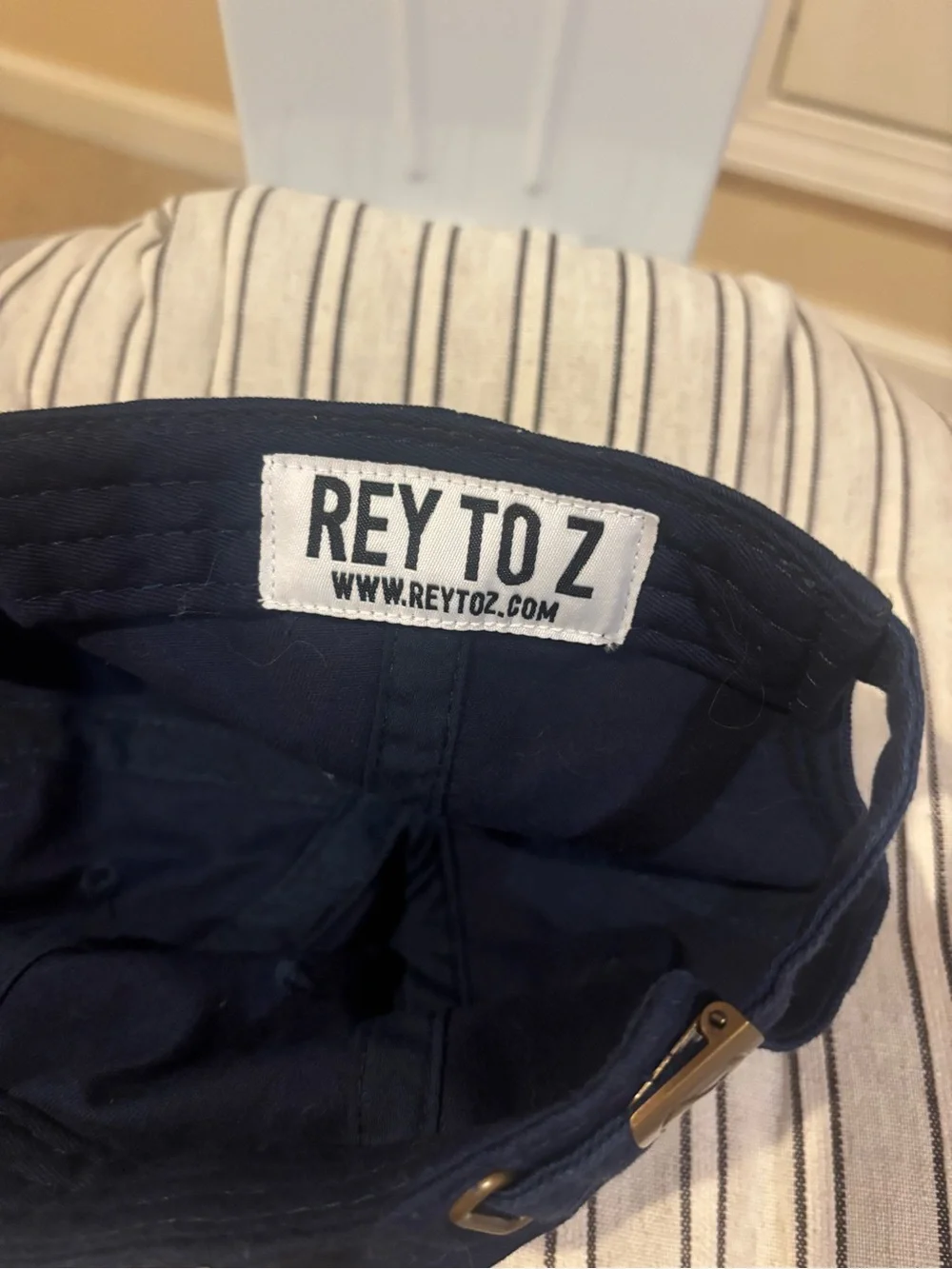 Rey to Z Embroidered 'M' Navy Baseball Cap